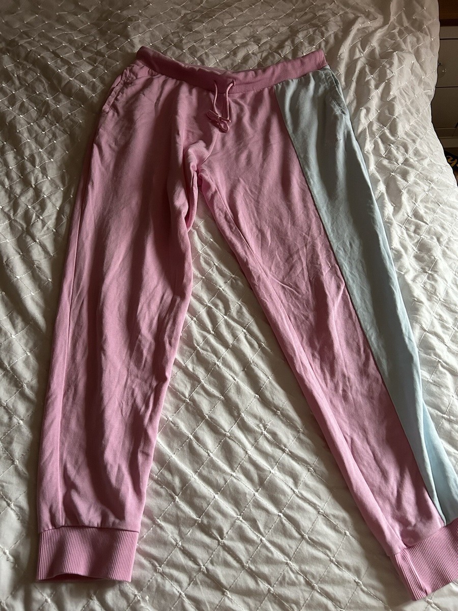 Ladies Size 20-22 Adidas Track Suit Bottoms colourblock pink