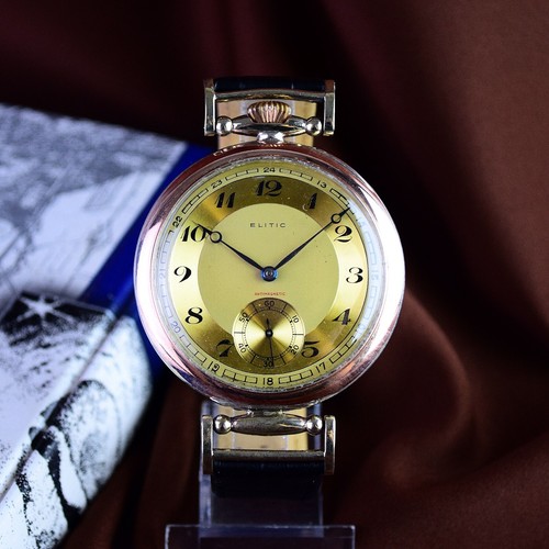 Orologio da polso svizzero vintage ELITICO matrimonio orologio uomo Swiss Made revisionato - Foto 3 di 13