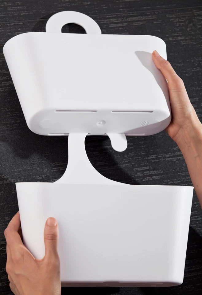 Badkorb mit Haken Badregal Duschregal Duschkorb Utensilo Bad Aufbewahrungskorb - Bild 4 von 4