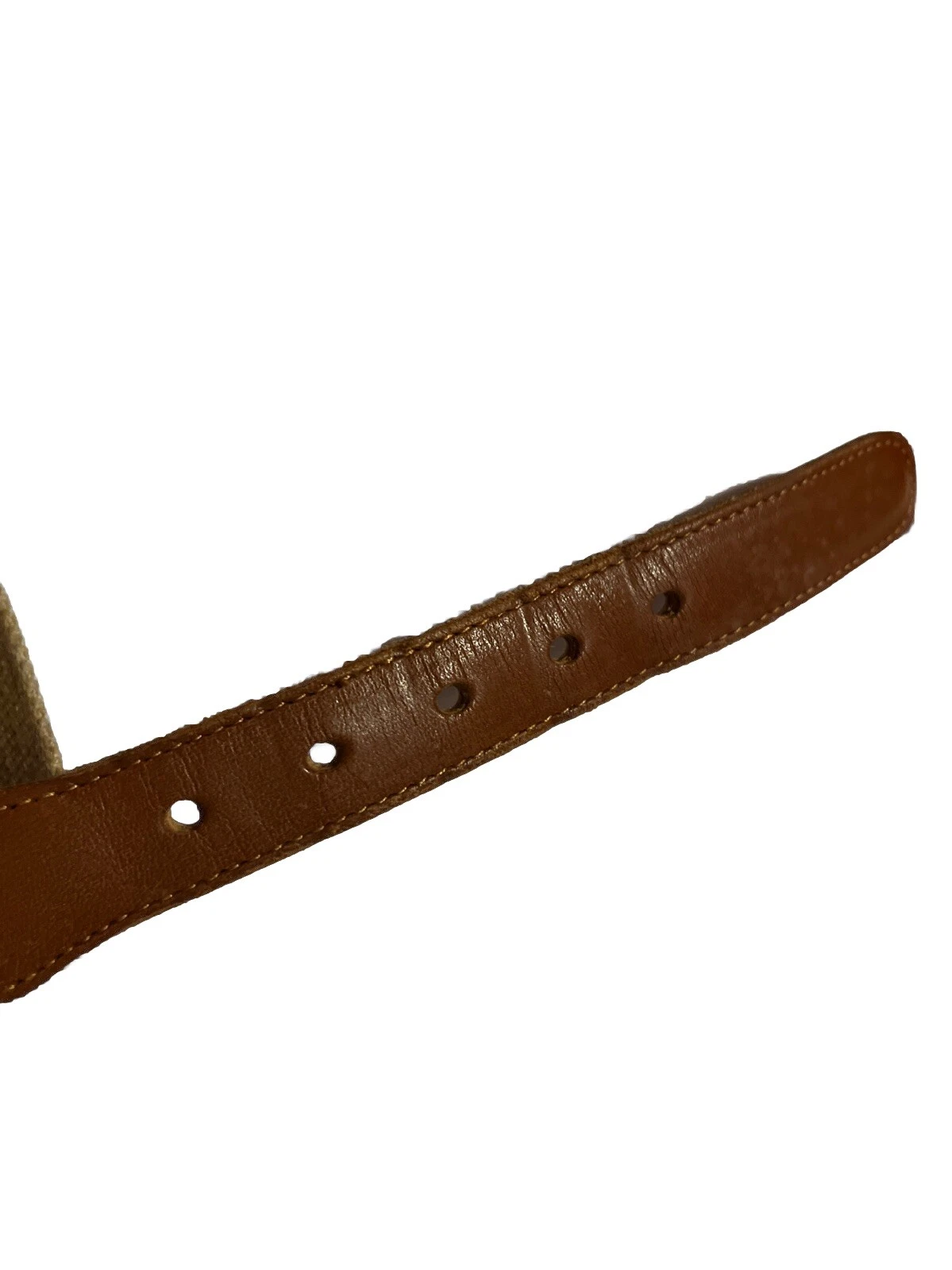 Cintura Coach donna pelle lino marrone larghezza 40 42” 1” abito casual