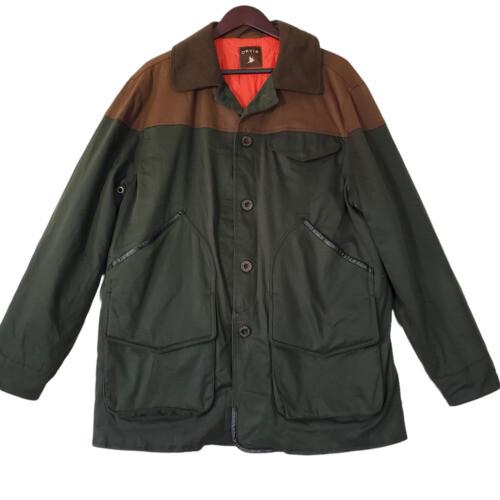 VINTAGE ORVIS MENS WAXED COTTON OILCLOTH HUNTING JACKET COAT VINTAGE ORVIS MENS WAXED COTTON OILCLOTH HUNTING JACKET COAT