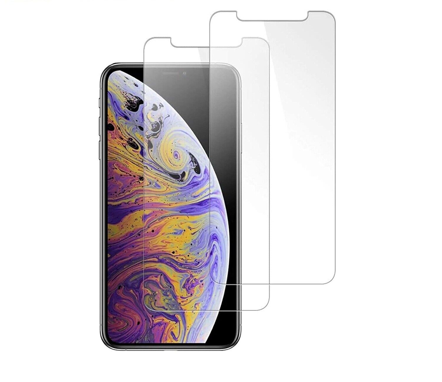 iPhone Xs Max Full Coverage Tempered Glass Screen Protector 