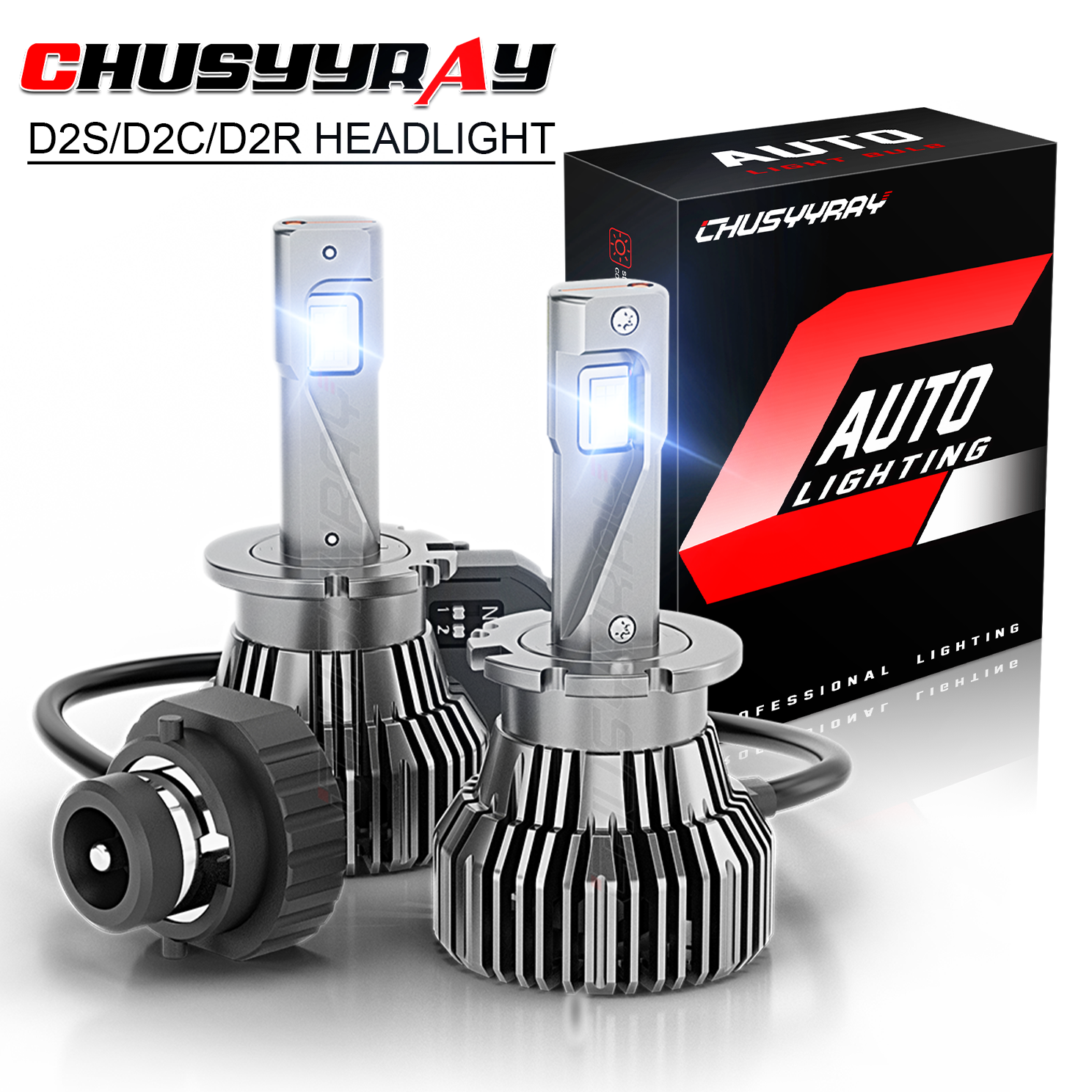 For 2006-2008 Nissan 350Z Low/High Beam D2S 6000K Xenon White Headlight Bulbs 2x