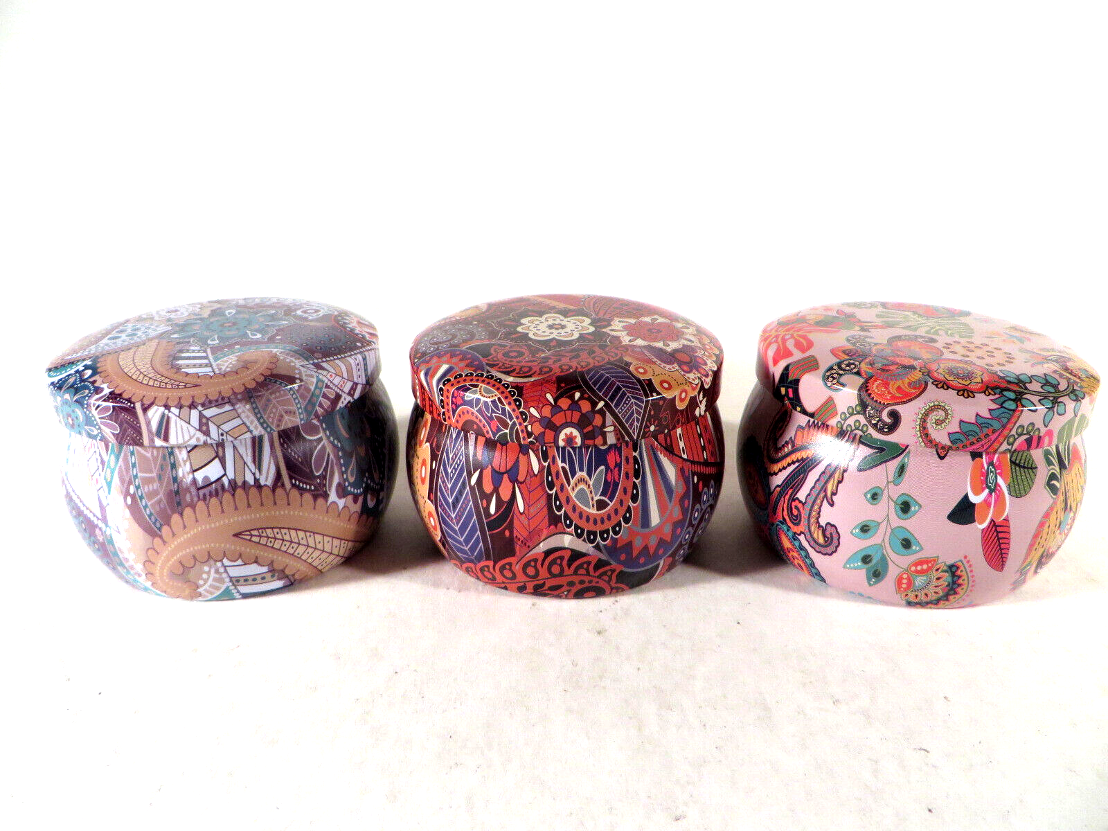 3-Pack Vanilla Strawberry Jasmine Candles in Tin with Lid, 4.4oz-image