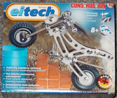 Eitech 00006 Set Base Costruzioni In Acciaio - 270 Pezzi Per Costruire 8 Modelli - Giocattolo Didattico Made In Germany