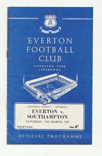 Everton 1966/67 Selection of Home League Programmes from menu M-W - Picture 7 of 9
