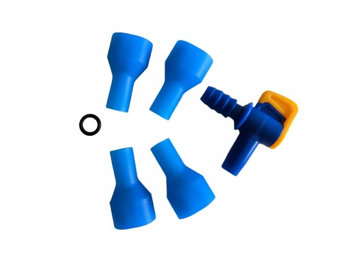 4 Replacement Hydration Reservoir Bladder Bite Valve Mouthpieces & On Off Valve - Picture 2 of 3