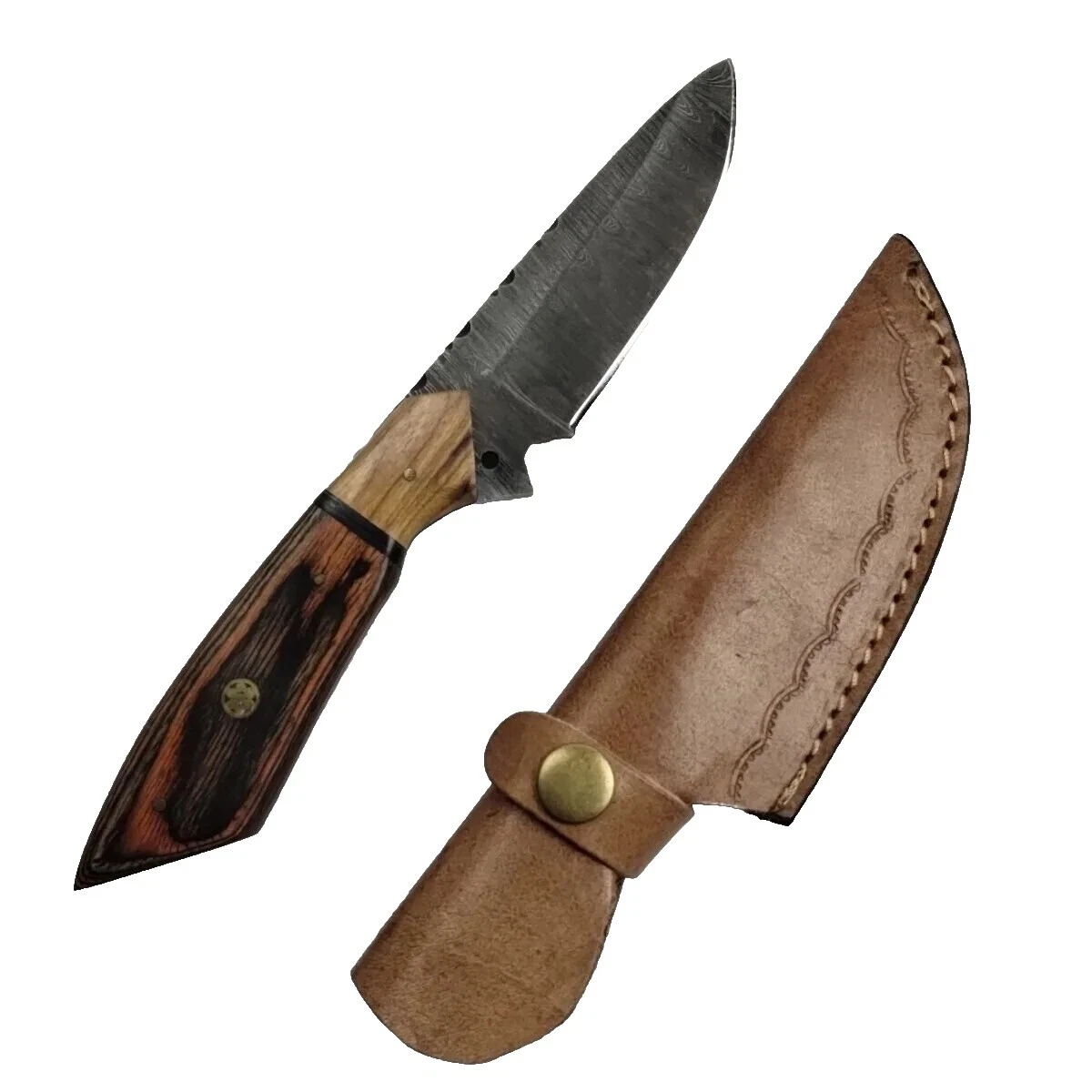 Drop Point Brown Hunting Collectible Fixed Blade Knives