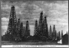 8" x 10" Photo Spindle Top Oil Field,Beaumont,Jefferson County,Texas