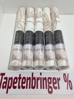 Vliestapete Metropolitan As 5 X 36919-3 (5Rollen) Creme Weiß Rosa PalmenbläTter