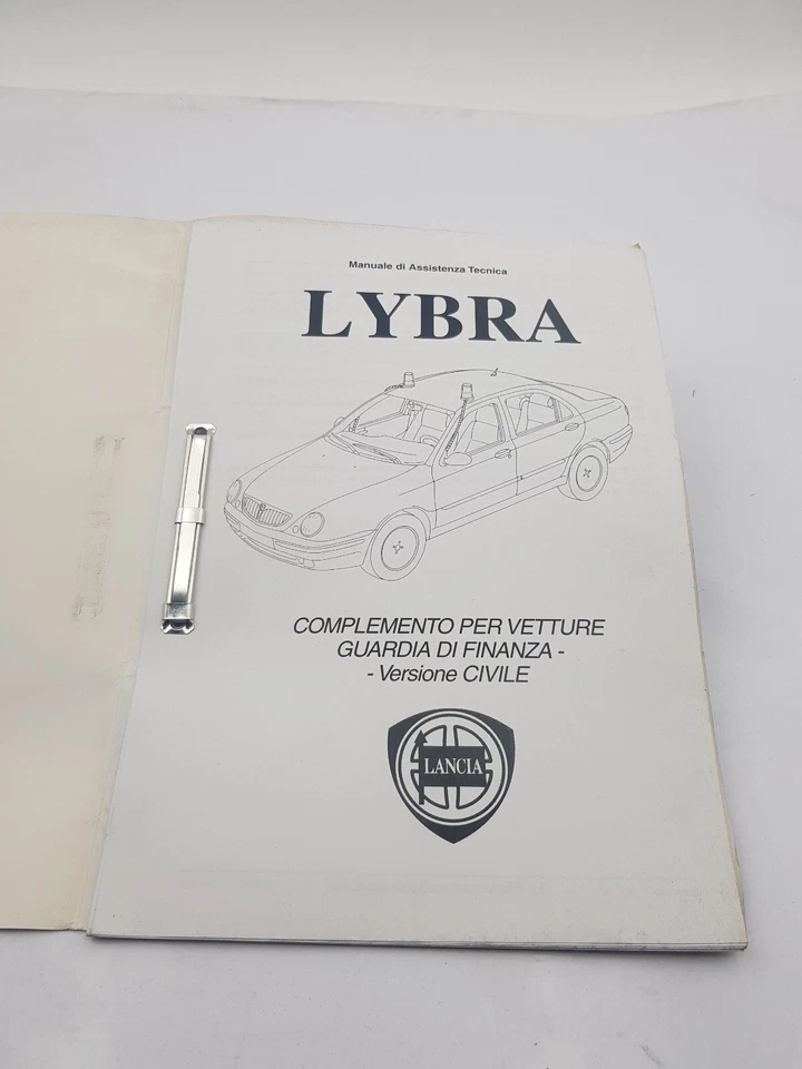 Manuale officina Lancia Lybra Guardia di Finanza vers. civile dati e riparazioni - Immagine 2 di 4