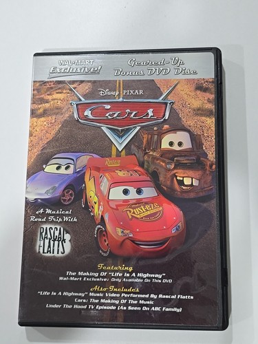 Disney Pixar Cars DVD Movie WalMart Exclusive Geared Up Bonus