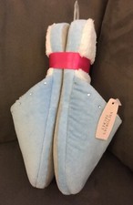Victoria Secret Blue Studded Slippers Sherpa Faux Fur Size Small New With Tags 