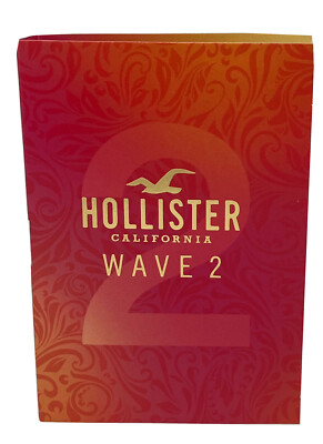 Hollister Wave 2 For Her 0.06 oz 2 ml ml Eau De Parfum Spray Mini/Travel Sample