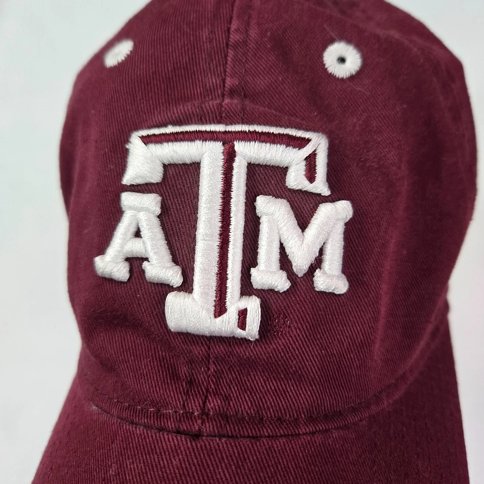 Texas Aggies Men Hat OS Red Strapback Adidas A&M Embroidered - Image 4 of 4