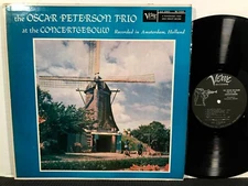 THE OSCAR PETERSON TRIO At The Concertgebouw Live LP VERVE MONO DG 1958 Jazz