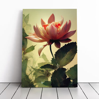 Lush Flower Canvas Wall Art Print Framed Picture Home Decor Living Room Bedroom