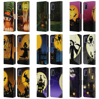 OFFICIAL SIMONE GATTERWE HALLOWEEN LEATHER BOOK WALLET CASE FOR OPPO PHONES