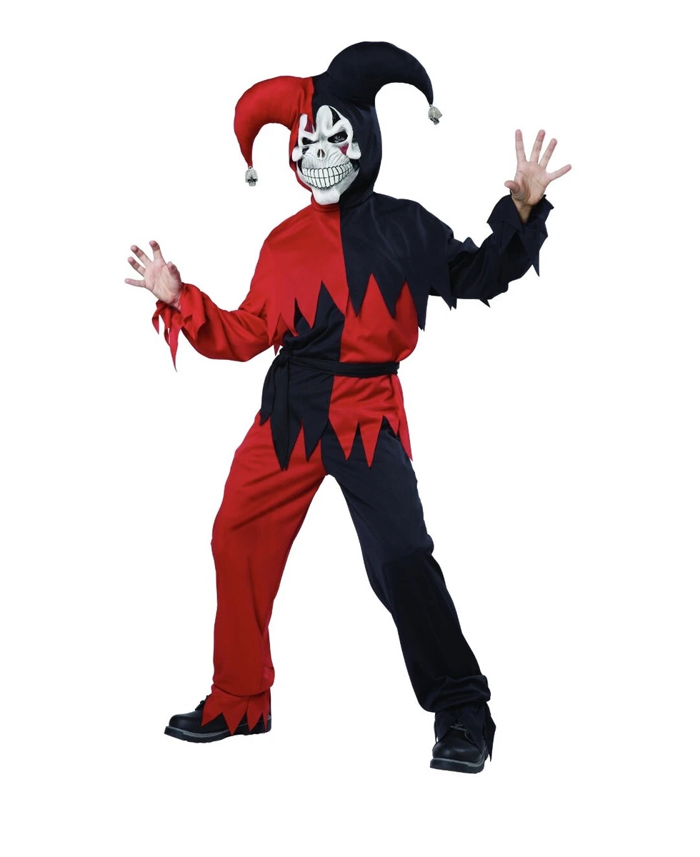 Joker costume red and black cheap