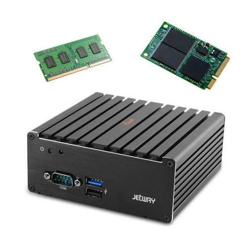 Jetway Intel Celeron N2930 Dual LAN Fanless NUC w/ 2GB & 64GB, JBC311U93Z-2930-B - Picture 1 of 1