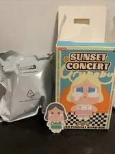 Authentic Pop Mart Crybaby Sunset Concert Plush Pendant Dim Green