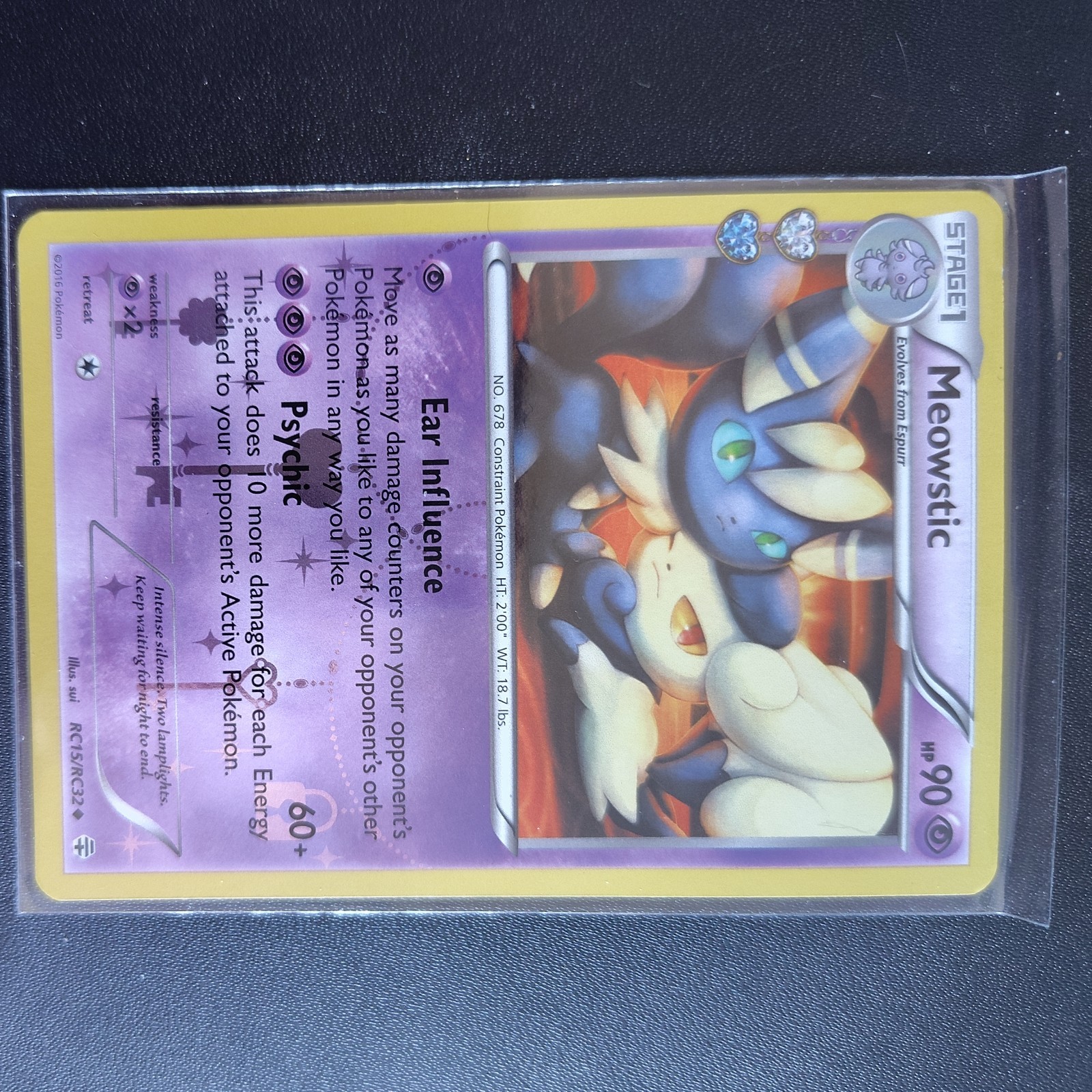 Meowstic RC15/RC32 Generations Reverse Holo Pokemon Card LP