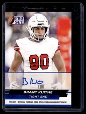 2022 Pro Set Draft Autographs Brant Kuithe Auto Utah Utes #PSA-BK1
