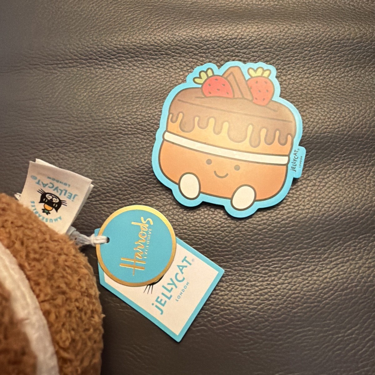 JELLYCAT HARRODS Glacy Chocolate Cake Harrods Exclusive With BOX