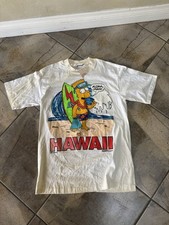 Bart Simpson Simpsons Vintage Hawaii 1990 T Shirt Large Made In USA New W/ Tag