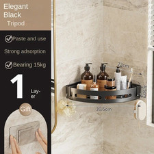 Adhesive Bathroom Shower Caddy Shelf No Drill Shampoo  Towel Storage Organizer