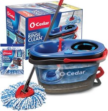 O-Cedar RinseClean Spin Mop Bucket System Clean with Clean Water