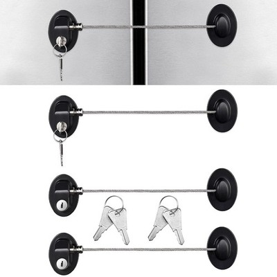  4 Pack Cabinet Locks with Keys Mini Fridge Refrigerator Locks for Kids Toddlers