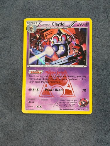 Team Magma's Claydol 11/34 Rare Double Crisis Pokemon Reverse Holo MP