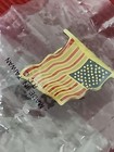 R.O.C. VINTAGE Enamel Lenticular AMERICAN FLAG WAVING. Lapel Hat Tie pin, Sealed — photo 2