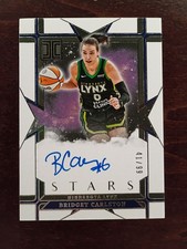2025 Panini Impeccable WNBA SS-BC Bridget Carleton Stars AUTO /99
