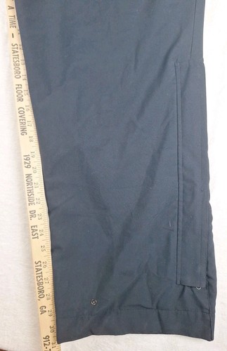 Vtg. Zero Restriction ZR Gore Tex Rain Snow Pants Men's Large Black Ankle Zip - Picture 2 of 14