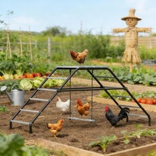 Adjustable Chicken Swing Perch 10 Roosting Bars Outdoor Playground