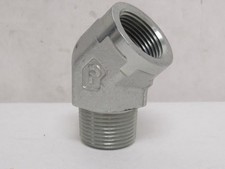 188904 New-No Box; Parker 1 CD45-S Pipe Elbow; 45Deg; 1MNPT x 1FNPT; Steel