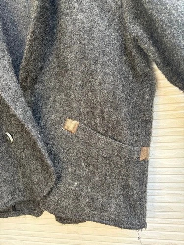 ISSEY MIYAKE Men's Vintage 80s Wool Knit Jacket Size L Shawl Collar #FJ ACB image 5
