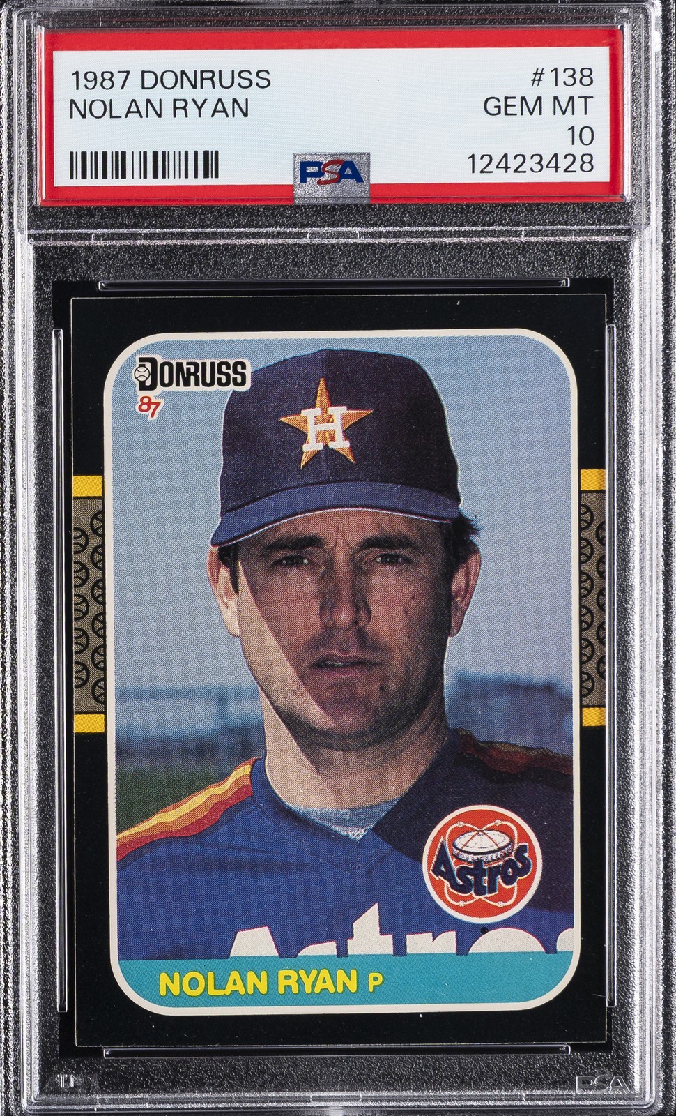 1987 DONRUSS #138 NOLAN RYAN PSA 10
