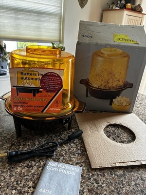 Vintage 70 s JCPenny 4404 Popcorn Popper Original Box &Instructions  Heats Fast