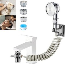 Sink Sprayer Attachment for Faucet, Kitchen Bathroom On/Off Handheld Shower Head