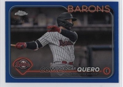 2024 Topps Pro Debut Chrome Blue Refractor /150 Edgar Quero #PDC-32 7um
