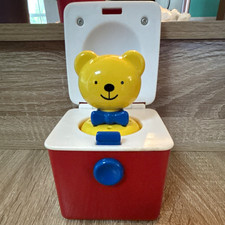Ambi Toys Pop-Up Bear Jack-in-the-Box Toy Red White Blue Ages 3-7 Years
