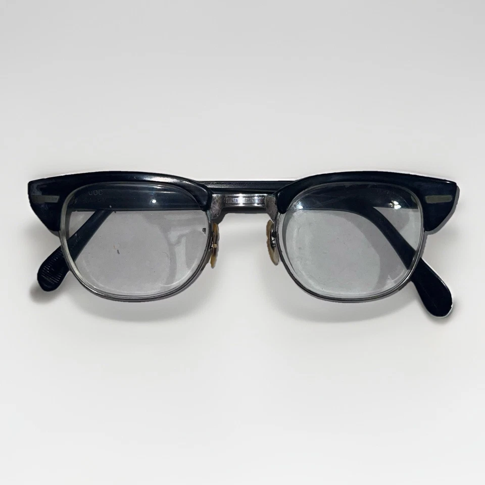 Винтажные универсальные оптические оправы для очков UOC черные 60-е 1960-е с чехлом - Изображение 2 из 4