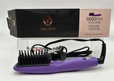 Calista GoGo Mini Detail Brush Lift Straighten De-Frizz Styling Tool Purple NEW