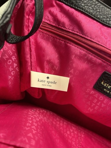 Kate Spade "Wellesley Place Laurel" Schultertasche - schwarz & cremeweiß ~ abnehmbarer Riemen - Bild 17 von 17