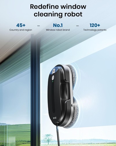 Smarter Fensterputzroboter mit Dual Spray, AI Path & Safety System - Mattschwarz - Bild 7 von 9