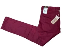 dickies mens tall size 32x34 dark red cell phone pocket skinny pants new wp811