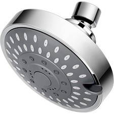 Shower Heads Chrome ABS Handheld 5-Spray Mode High Pressure Adjustable Top Bath